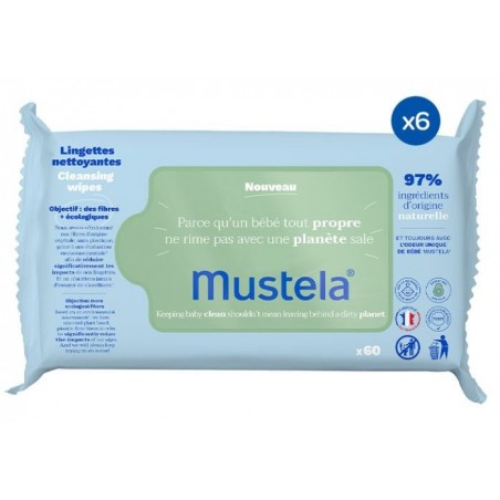 Lab. Expanscience Italia Mustela Salviette Detergenti 60 Pezzi