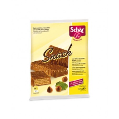 Dr. Schar Schar Snack Con Cioccolato Al Latte E Nocciole 3 Wafer X 35 G