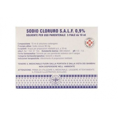 Sodio Cloruro S.a.l.f. 0,9% Solvente Per Uso Parenterale