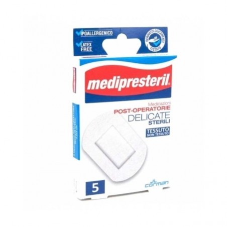 Corman Medicazione Medipresteril Post Operatoria Delicata Sterile 8x10 5 Pezzi