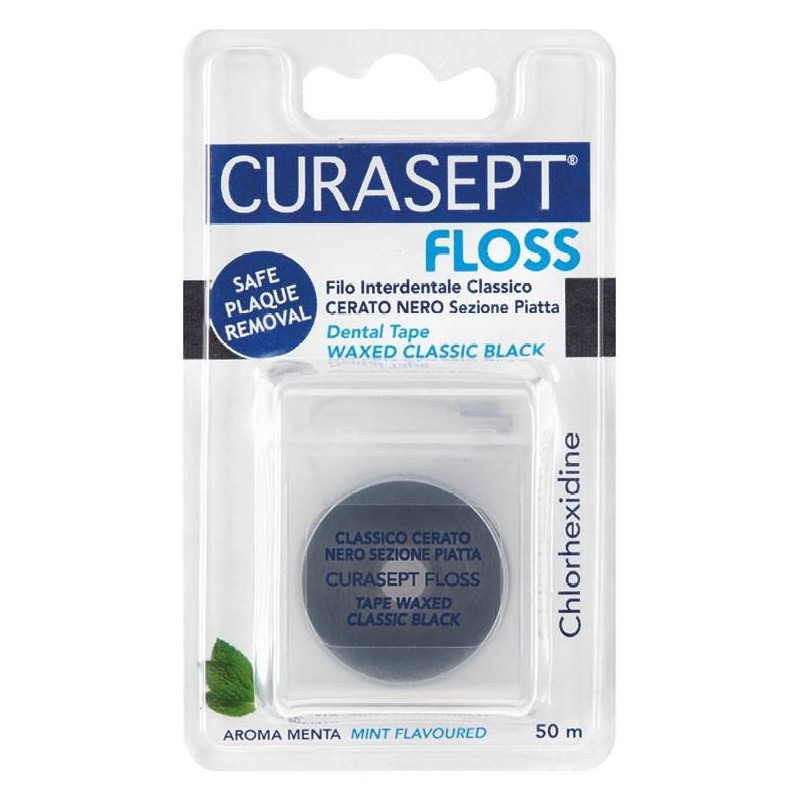 Curasept Floss Cerato Nero Clorexidina