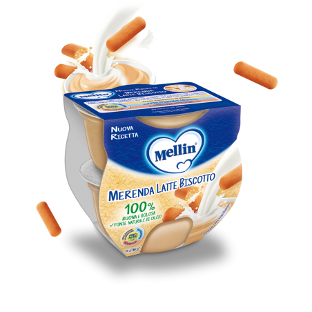 Danone Nutricia Soc. Ben. Mellin Merenda Latte Biscotto 2 X 100 G