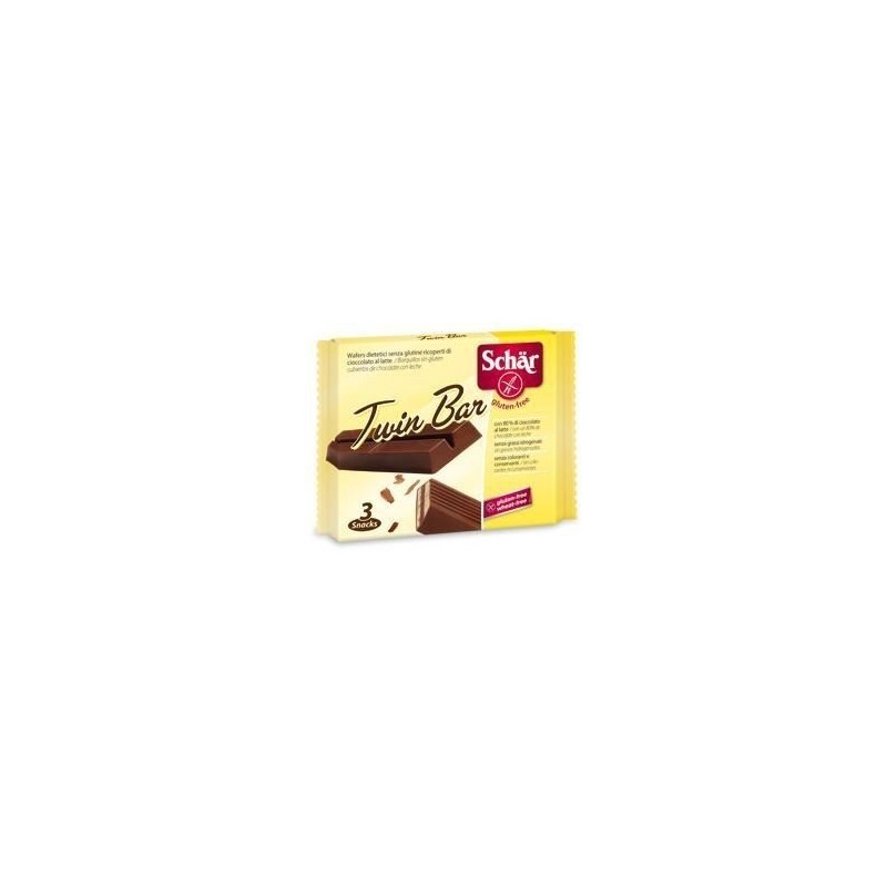 Dr. Schar Schar Twin Bar Wafers Ricoperti Di Cioccolato Al Latte 3 Pezzi Da 21,5 G