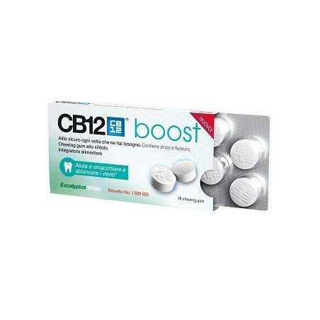 Meda Pharma Cb12 Boost Eucalyptus White 10 Chewing Gum