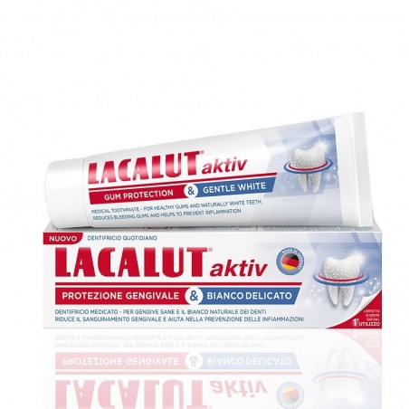 Naturwaren Italia Lacalut Aktiv Protezione Gengivale & Bianco Delicato 75 Ml