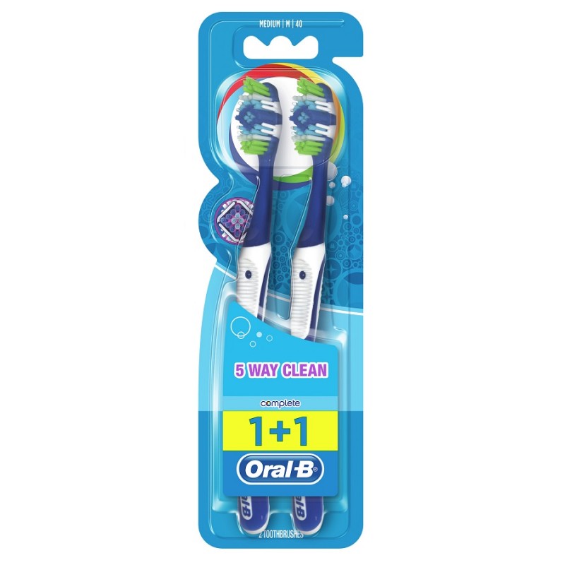 Oral-B Complete Spazzolino Manuale Medium 2 Pezzi - Farmasole