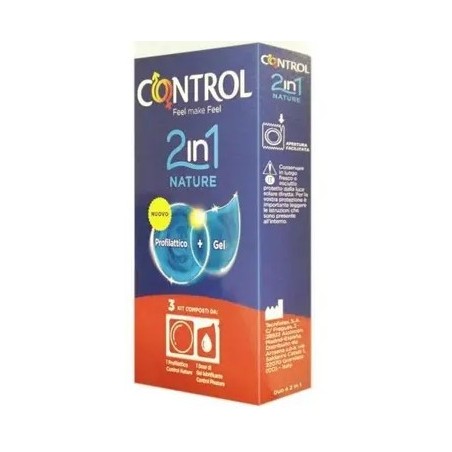 Artsana Control 2in1 Nature 2,0 + Nature Lube 3+ 3 Pezzi