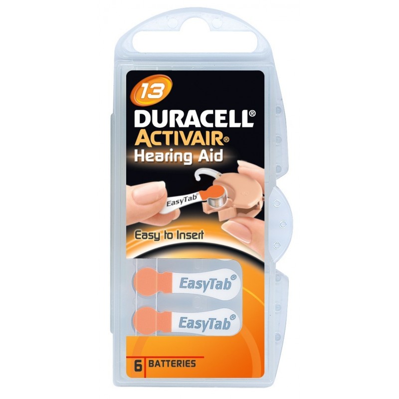 Duracell Italy Duracell Easy Tab 13 Arancio Batteria Per Apparecchio Acustico