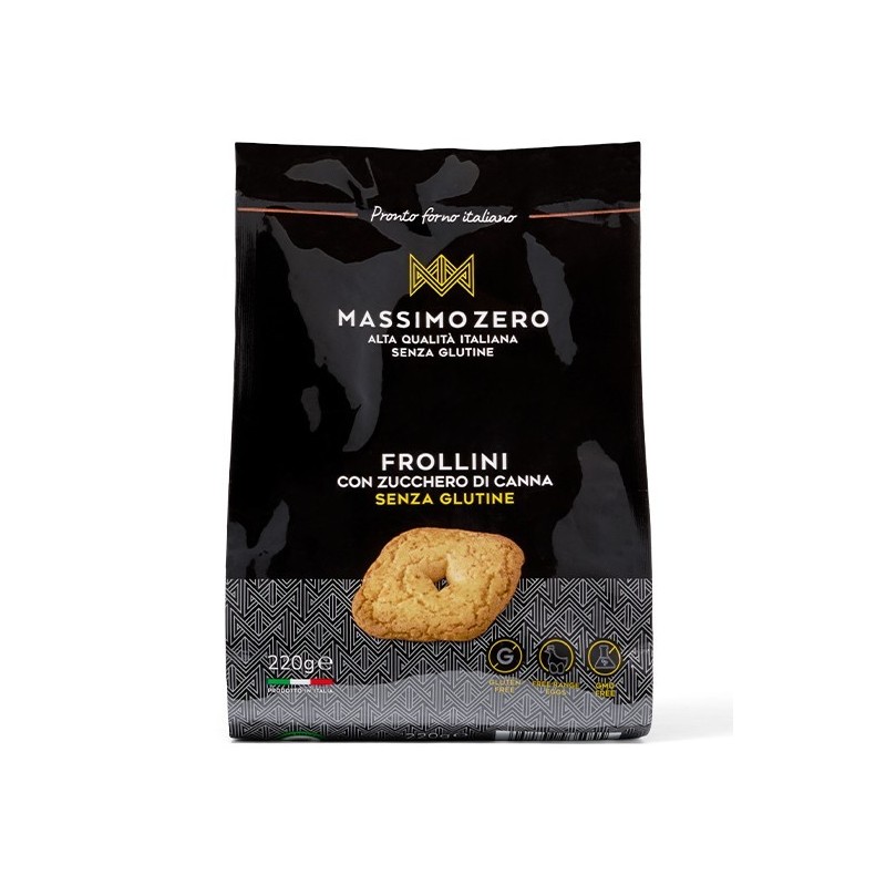 Massimo Zero Frollini Zucchero Di Canna 220 G