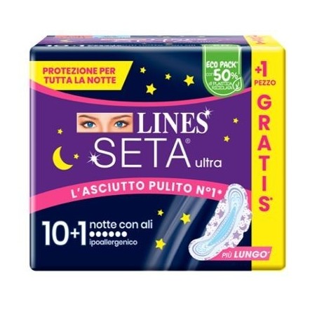 Fater Lines Seta Ultra Assorbenti Notte Cp 10+1 Pezzi