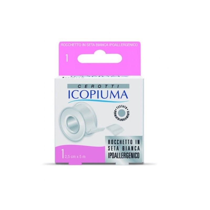 Desa Pharma Cerotto Icopiuma In Rocchetto Seta Bianco Ipoallergenico 2,5 Cm X 5 M