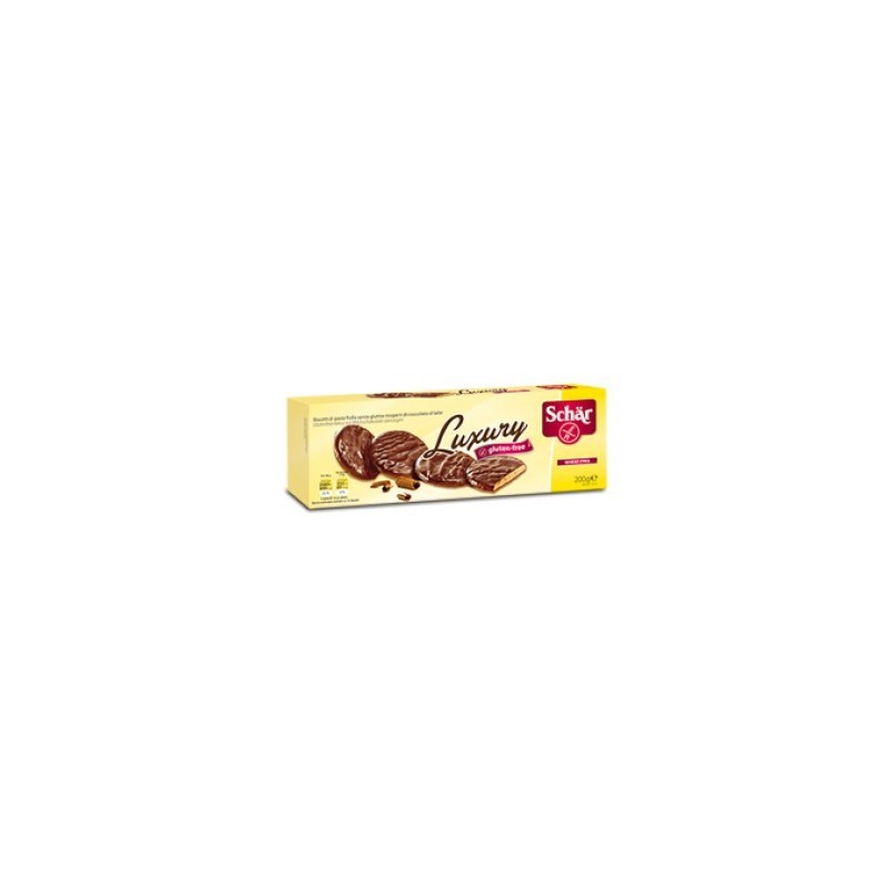 Dr. Schar Schar Luxury Biscotti Di Pasta Frolla Ricoperti Di Cioccolato Al Latte 200 G