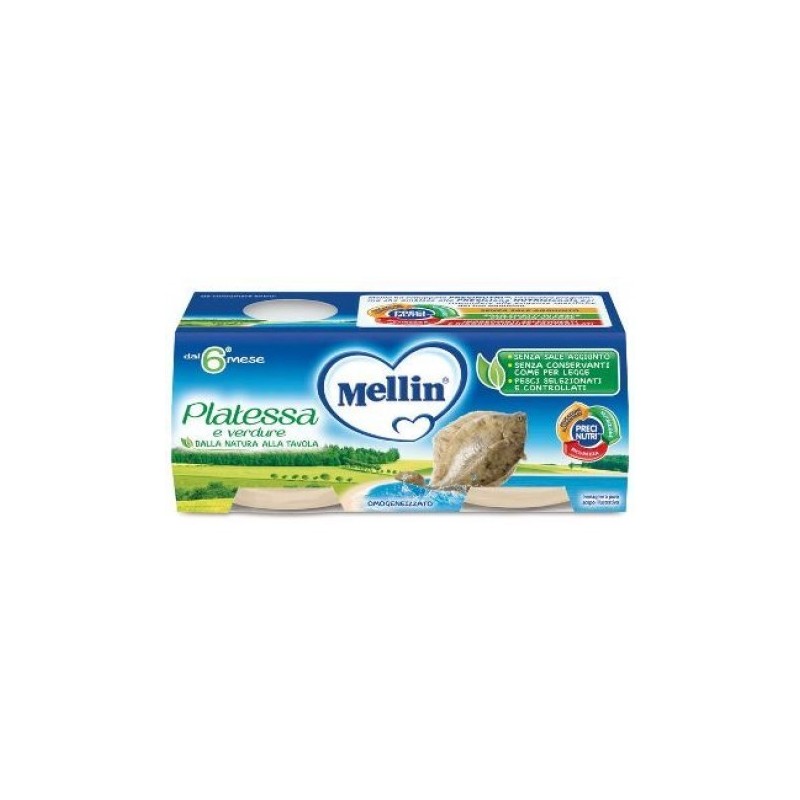 Danone Nutricia Soc. Ben. Mellin Omogeneizzato Platessa 2x80 G