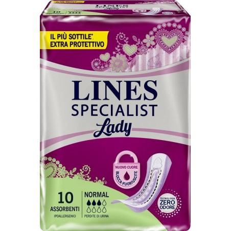 Fater Pannolone Sagomato Lines Specialist Normal 10 Pezzi