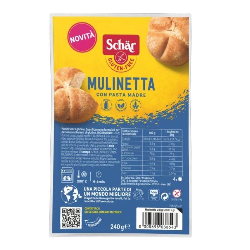 Dr. Schar Schar Mulinetta 4 Pezzi Da 60 G