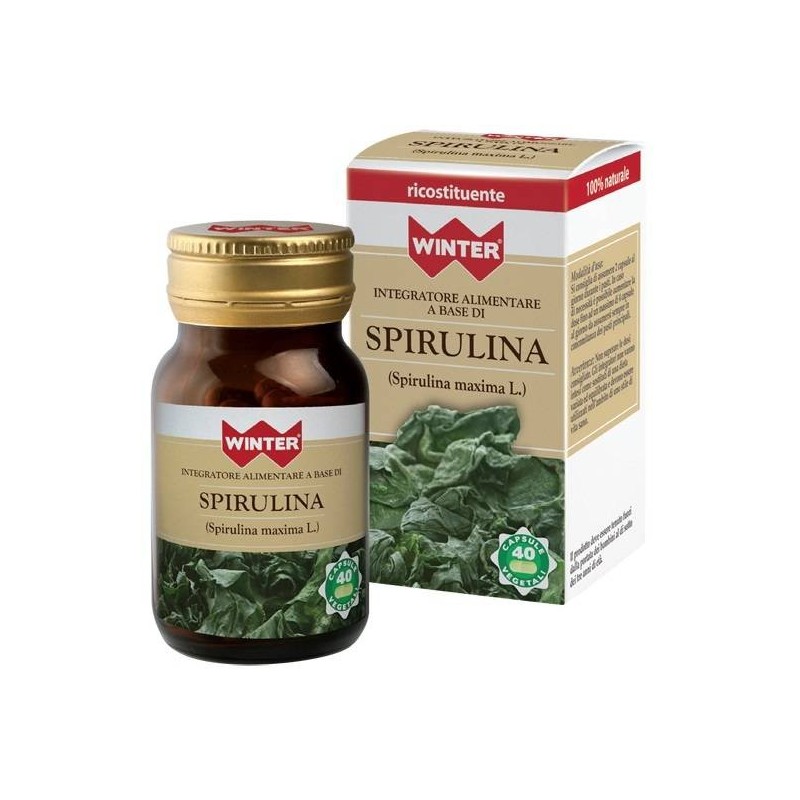 Spirulina Integratore Ricostituente 40 Capsule Vegetali Winter