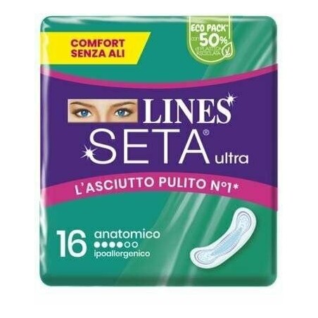 Fater Lines Seta Ultra Assorbenti Anatomico Cp 16 Pezzi