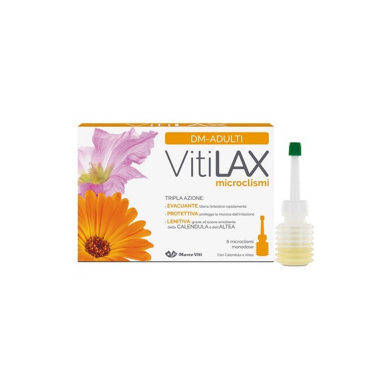 Marco Viti Farmaceutici Vitilax Microclismi Adulti 6 X 9 G