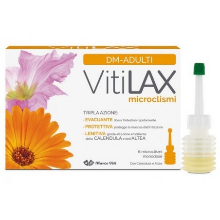 Marco Viti Farmaceutici Vitilax Microclismi Adulti 6 X 9 G