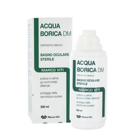 Marco Viti Farmaceutici Acqua Borica Per Bagno Oculare Sterile 500 Ml