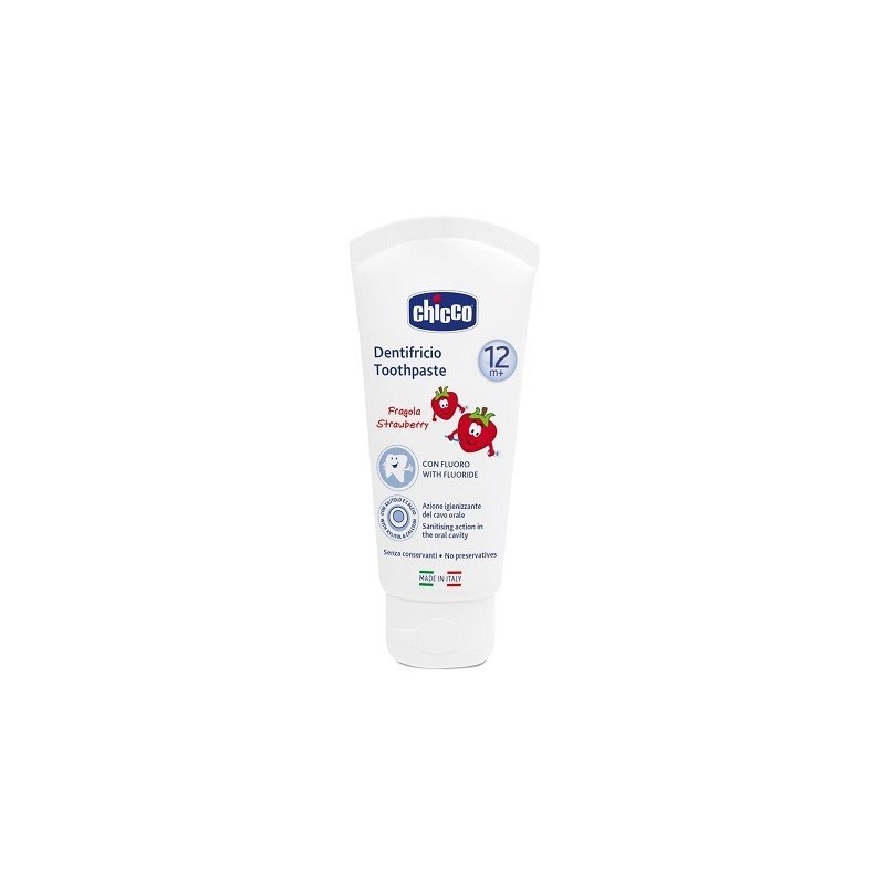 Chicco Dentifricio Fragola 50 Ml 12m+ Con Fluoro