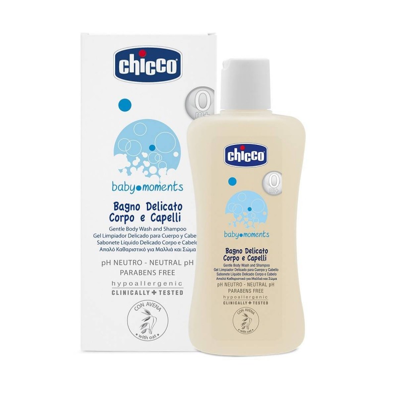 Chicco Cosmetici Baby Moments Bagno Delicato Corpo Capelli 200 Ml