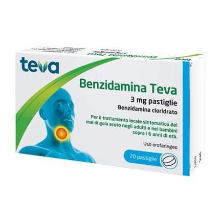 Benzidamina Teva 3 Mg Pastiglie Benzidamina Cloridrato