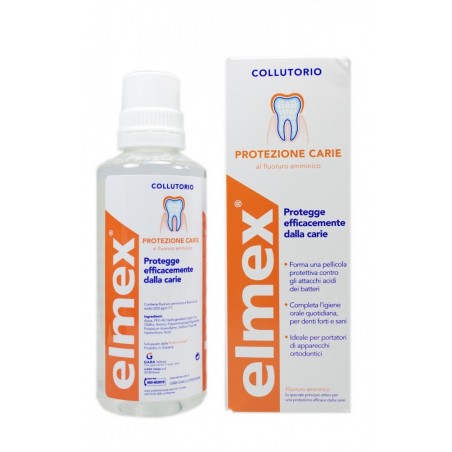 Elmex Protezione Carie Collutorio Fluoruro Amminico 400 Ml