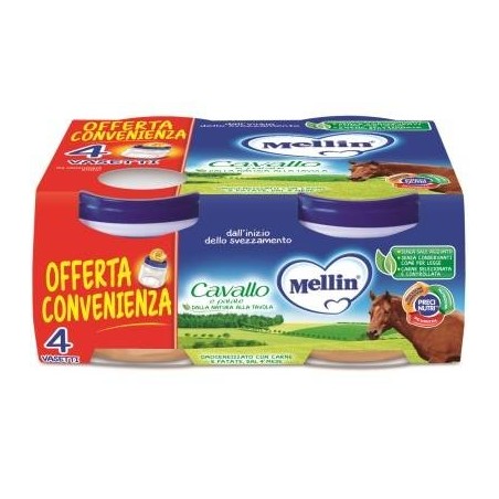 Danone Nutricia Soc. Ben. Mellin Omogeneizzato Cavallo 4 X 80 G