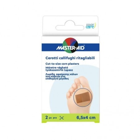 Pietrasanta Pharma Cerotto Callifugo Master-aid Footcare Ritagliabile 64x40 Mm 2 Pezzi B3