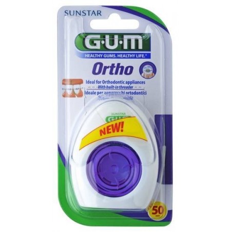 Sunstar Italiana Gum Ortho Floss Filo Spugnoso 50 Pezzi