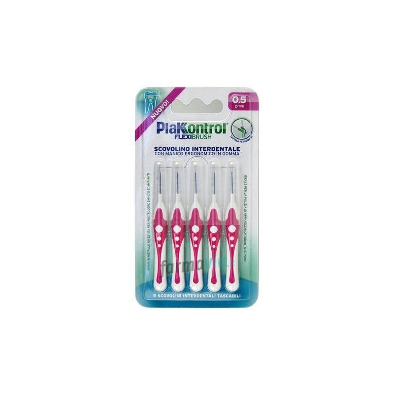 Ideco Plakkontrol Scovolino Interdentale Flexi Brush05 Blister 5 Pezzi