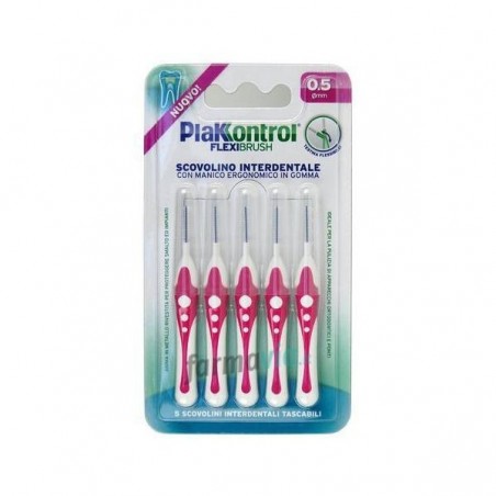 Ideco Plakkontrol Scovolino Interdentale Flexi Brush05 Blister 5 Pezzi