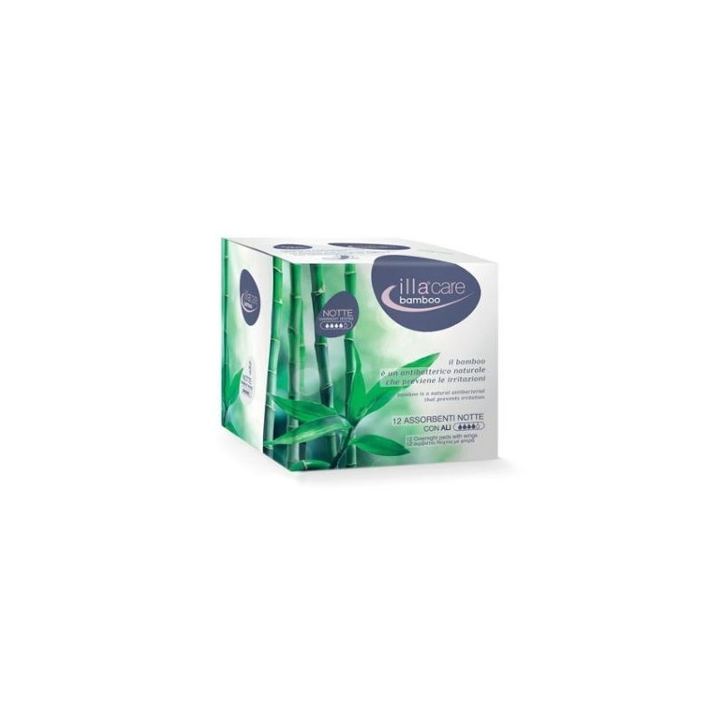 Pietrasanta Pharma Illa Care Bamboo Assorbenti Notte Extra 12 Pezzi