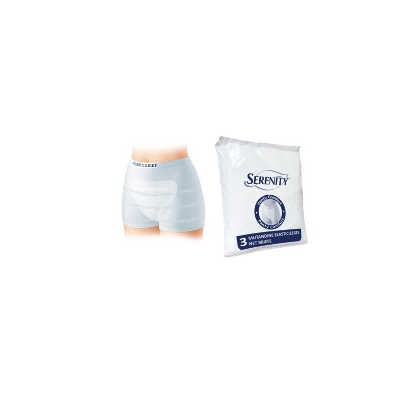 Mutandina A Rete Per Incontinenza Serenity Panty Comfort Xl 3 Pezzi