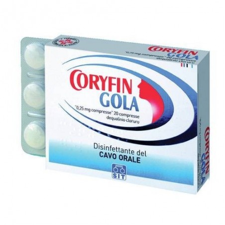 Coryfin Gola 0,25 Mg Compresse Orodispersibili Dequalinio Cloruro