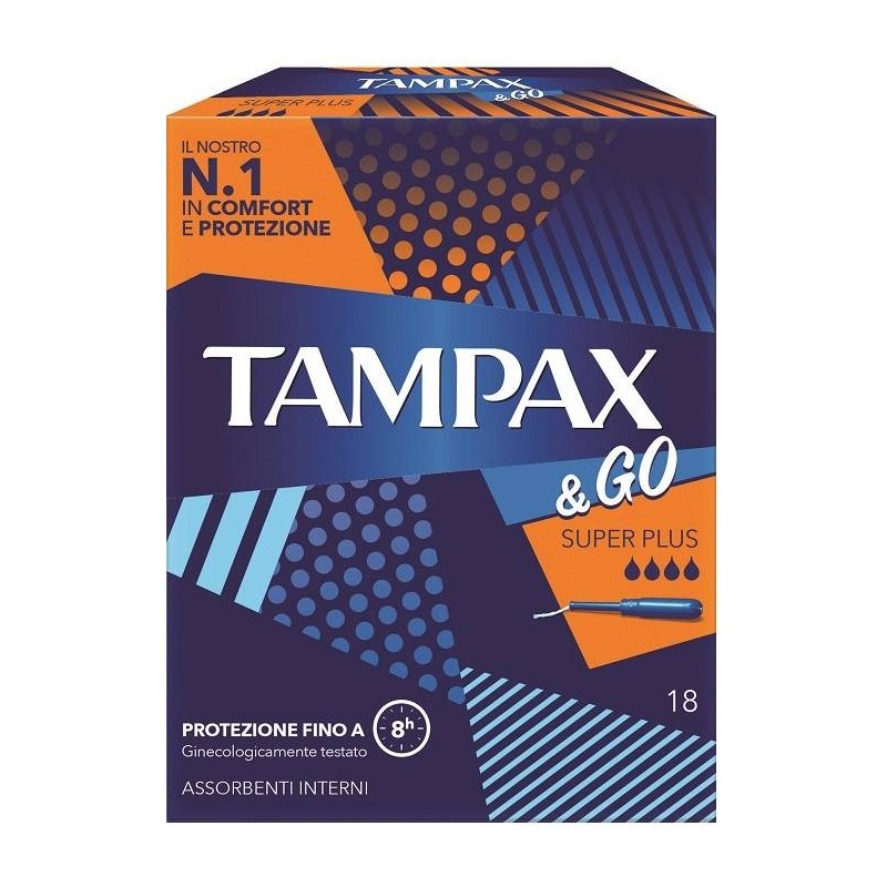 Fater Tampax &go Assorbente Interno Super Plus 18 Pezzi