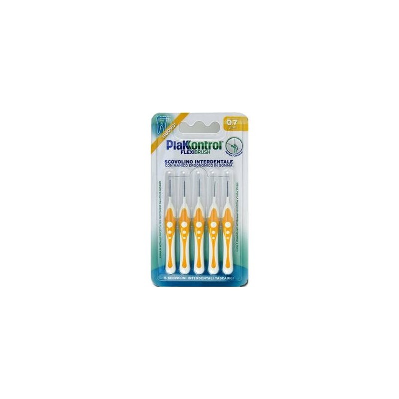 Ideco Plakkontrol Scovolino Interdentale Flexi Brush07 Blister 5 Pezzi