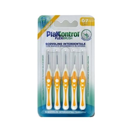 Ideco Plakkontrol Scovolino Interdentale Flexi Brush07 Blister 5 Pezzi