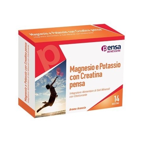 Towa Pharmaceutical Magnesio E Potassio Con Creatina Arancia Pensa 14 Bustine