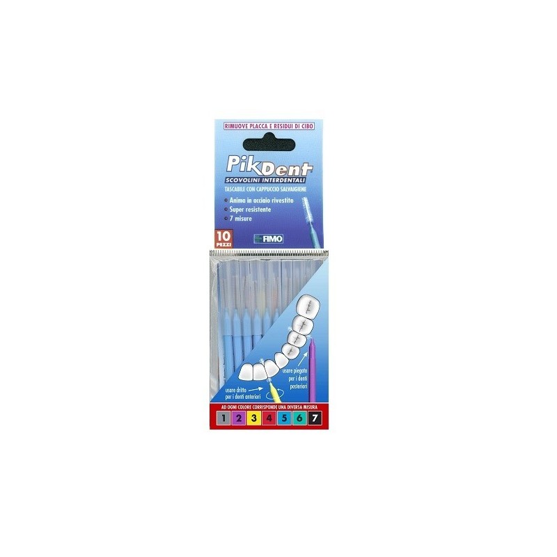 Fimo Pikdent Stuzzicolino 5 Azzurro 10 Pezzi