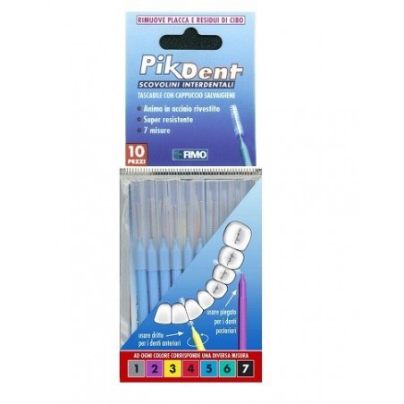 Fimo Pikdent Stuzzicolino 5 Azzurro 10 Pezzi