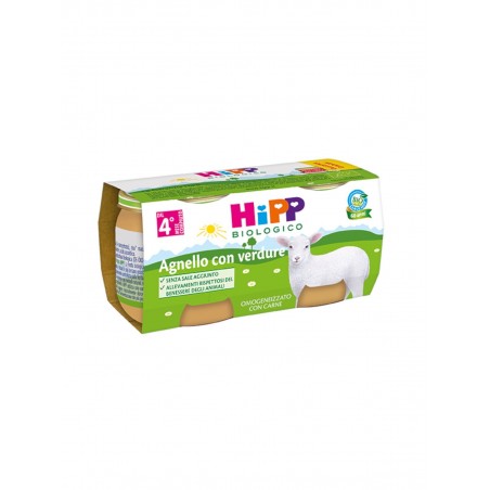 Hipp Italia Hipp Bio Omogeneizzato Agnello Con Verdure 2x80 G