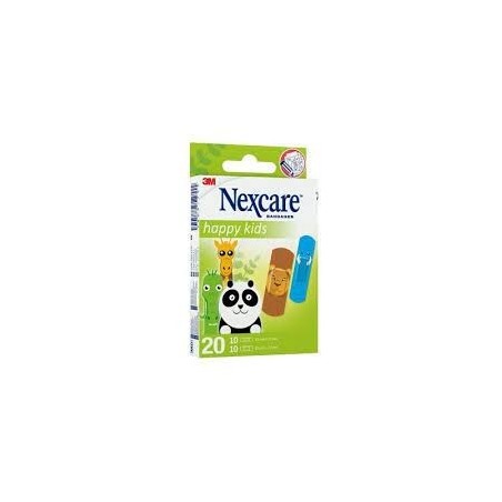 3m Italia Cerotti Nexcare Kids Plasters Animals 20 Pezzi Assortiti