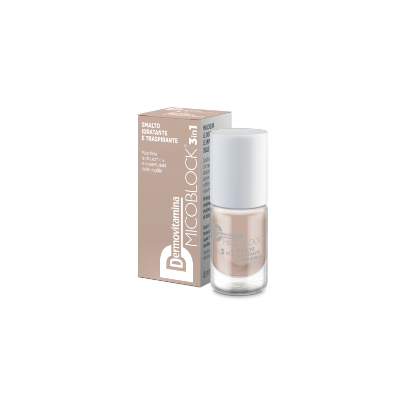 Pasquali Dermovitamina Micoblock 3in1 Smalto Idratante E Traspirante Beige 5 Ml