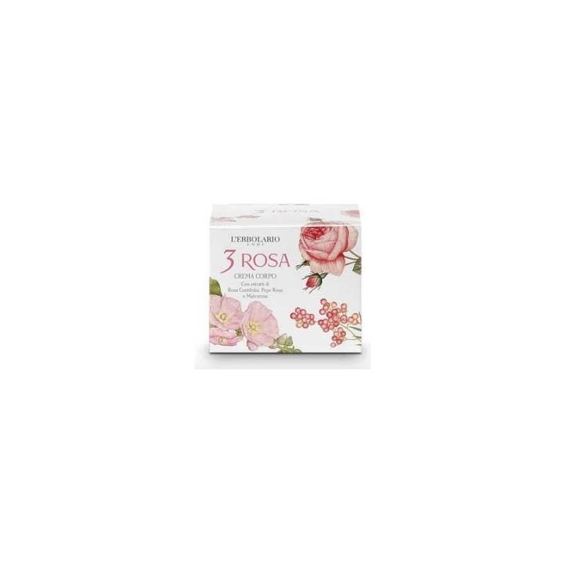 L'Erbolario 3 Rosa Crema Corpo Profumata 200 ml