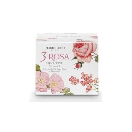 L'Erbolario 3 Rosa Crema Corpo Profumata 200 ml