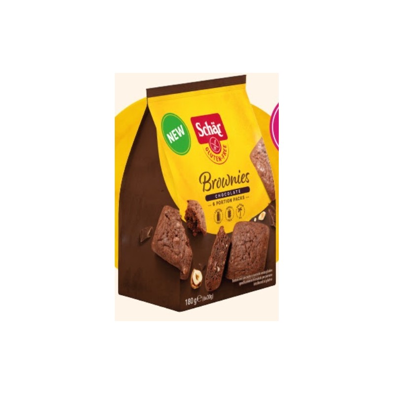 Dr. Schar Schar Brownies Chocolate Tortina Con Cioccolato E Nocciole 6 Monoporzioni Da 30 G