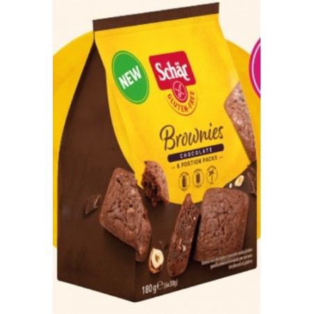 Dr. Schar Schar Brownies Chocolate Tortina Con Cioccolato E Nocciole 6 Monoporzioni Da 30 G