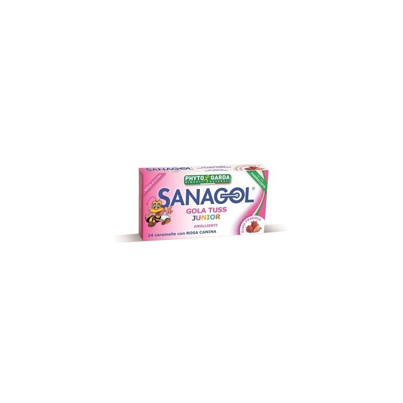 Named Sanagol Gola Tuss Junior Fragola 24 Caramelle